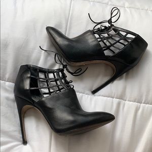 SERGIO ROSSI Caged Booties